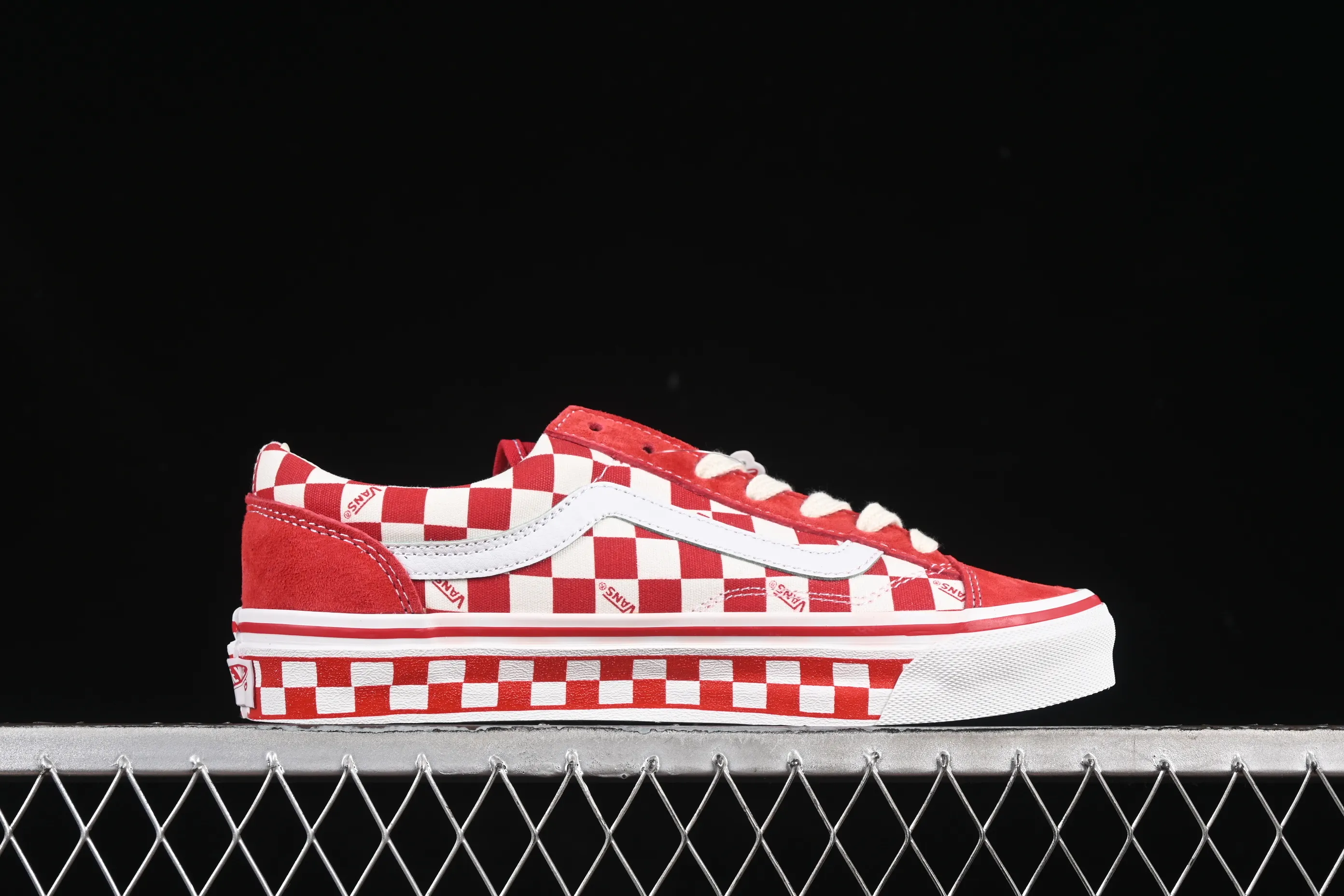 All categories Vans Vans series Vans Low Vans low top Vans Old Skool 36 LX-BMX official new style white and red checkerboard casual canvas shoes VN000D57ERM